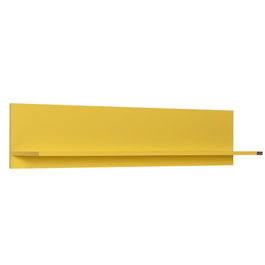 Hanah Home Raf-11-Hh-1 Estantería de Pared Amarilla 120x25x20 cm